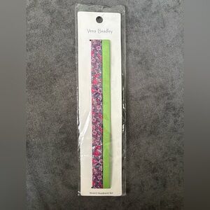 Vera Bradley Pink and Green Hair Accessories Set